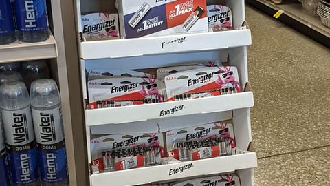 Energizer 'Get $5 Back' Holiday Floorstand